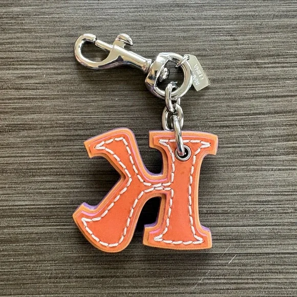 RESERVED Coach Letter K Leather Bag Charm - Picture 6 of 10